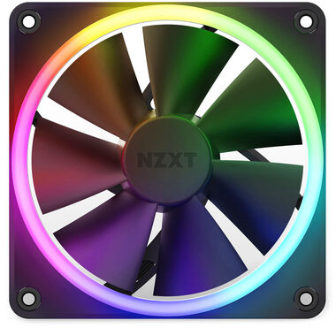 NZXT F120 PWM čierna / 120mm / Fluid Dynamic Bearing / 27.5 dB @ 1800 RPM / 50.18 CFM / 4-Pin PMW