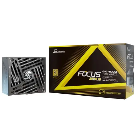 Seasonic Focus GX 80 PLUS Gold čierna / ATX 3.1 / 1000W / 80 PLUS Gold / Aktívne PFC / modulárne