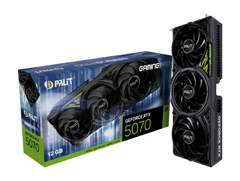 Palit GeForce RTX 5070 GamingPro 12GB / 2512MHZ / 12GB GDDR7 / 192-bit / 1x HDMI + 3x DP / 650W (16)