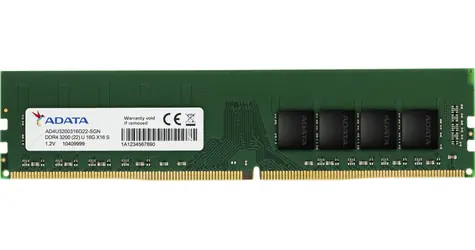 ADATA 8GB (1x8GB) 3200MHz / DDR4 / Non-ECC / Unbuffered / CL22 / 1.2 V