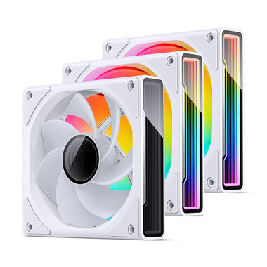 Jonsbo ZK-120WR Reverse 3ks biela / 120mm / FDB / 30.7 dB @ 1800 RPM / 47.71 CFM / 4-pin PWM + 3-Pin