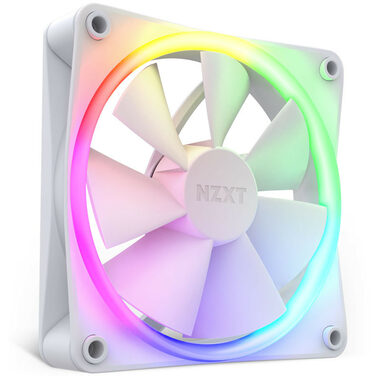 Rozbalené - NZXT F120 RGB Single biela / Ventilátor / 120mm / Fluid Dynamic Bearing / 27.5 dB @ 1800 RPM / / rozbalené
