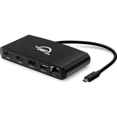 OWC Thunderbolt 3 mini rozbočovač / 2x HDMI / RJ-45 / USB-A 2.0 / USB-A 3.2 Gen 1 / USB-Betrieb