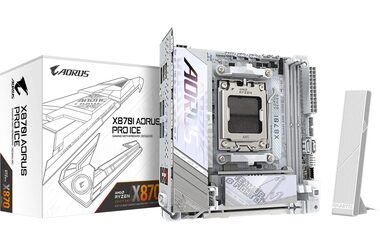 GIGABYTE X870I AORUS PRO ICE / AMD X870 / DDR5 / SATA III RAID / USB / 2.5GLAN / M.2 / sc.AM5 / mITX