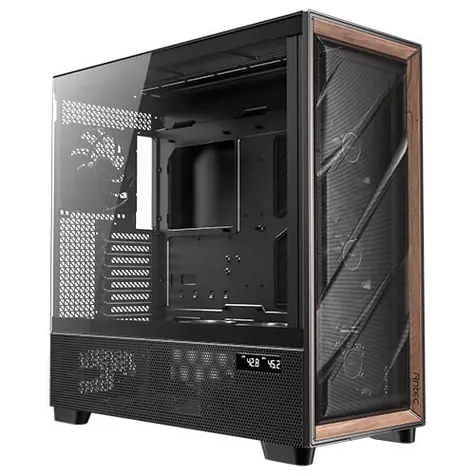 Antec Flux Pro čierna / E-ATX / 2x USB-A / 1x USB-C / 2x 120mm / 4X 140mm / bez zdroja / priehľadná bočnica