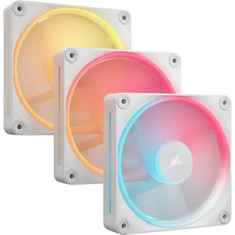 Corsair iCUE Link LX120- R RGB 3ks biela / 120mm / Hydraulic bearing / 400-2400 RPM /35.1 dB
