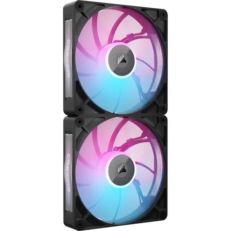 Corsair RX140 MAX RGB 2ks čierna / 140mm / Magnetic bearing / 400-1600 RPM / 36 dB