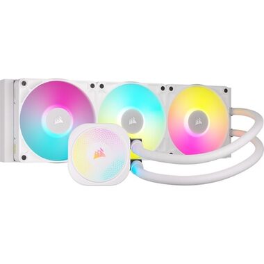 Corsair iCUE LINK Titan RGB biela / 3x 120mm / 36dB / 300-2100 RPM / 73.5CFM / Intel + AMD