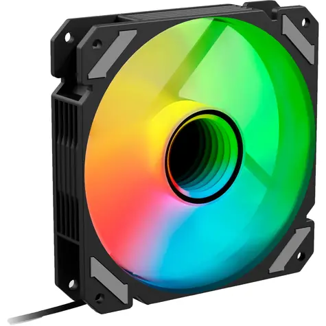Sharkoon SHARK Mirror RGB PWM čierna / vetráčik / 120mm / RGB / 26.8 dBA / 1500 RPM / 99.52 m3h