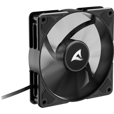 Sharkoon SilentStorm BW120 PWM čierna / vetráčik / 120mm / RGB / 28 dBA / 1400 RPM / 89.06 m3h