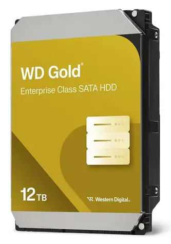 WD Gold WD122KRYZ 12TB / HDD / 3.5" / SATA 6GBs / čítanie: 267MBps / zápis: 267MBps / 7200RPM / 512MB cashe 