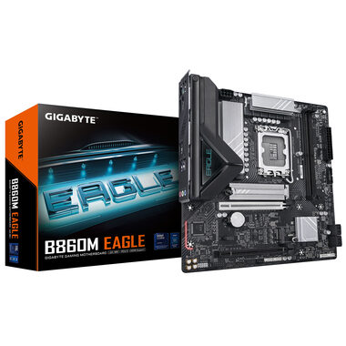 GIGABYTE B860M Eagle / B860M / LGA1851 / 2x DDR5 / PCIEx16 / 2.5 GLAN / mATX