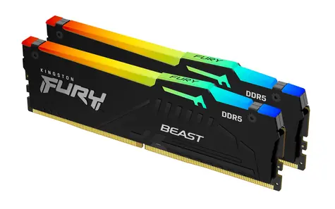 Kingston Fury Beast RGB 64GB (2x 32GB) DDR5 5600MHz / CL40 / DIMM / EXPO / XMP / 1.35V 