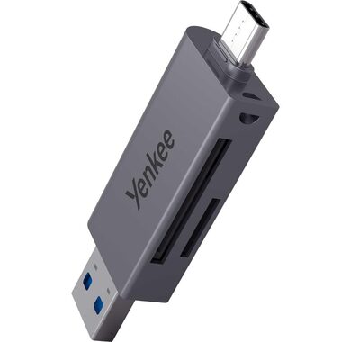 YENKEE YCR 401 COMBO / Čítačka kariet / USB-A / USB-C / SD/TF