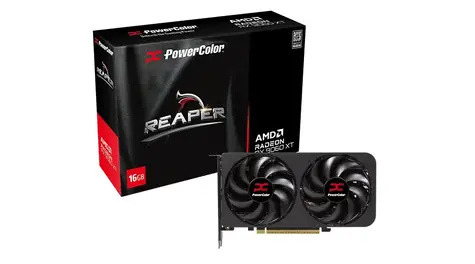 PowerColor Radeon RX 9060 XT Reaper 16GB / 3230MHz / 16GB GDDR6 / 1x HDMI + 2x DP / 500W (8)
