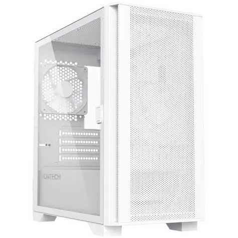 Montech Air 100 Lite biela / Micro ATX / 3x USBA / 2x 120mm / bez zdroja / priehľadná bočnica 