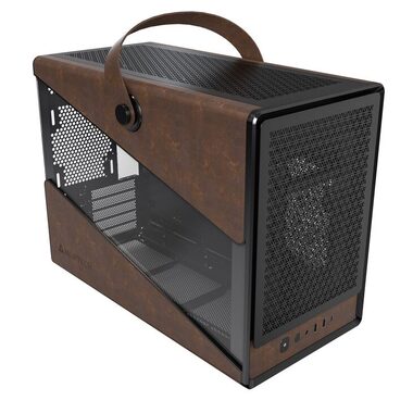Montech Heritage čierna / Micro ATX / 2x USBA / 1x USB-C / bez zdroja / priehľadná bočnica