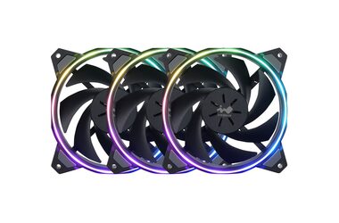 InWin Sirius Loop RGB PWM 3ks čierna / 120mm / 27 dB @ 1800 RPM / Long Lifespan Sleeve Bearing / 50 CFM / 3-Pin + 4-Pin