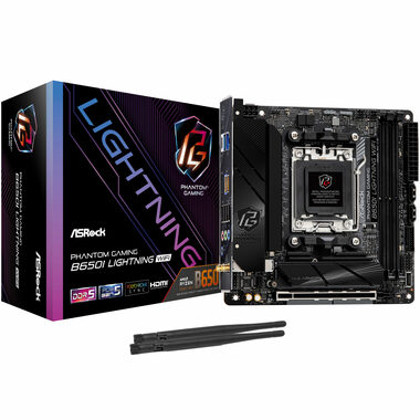 Zanovne - ASRock B650I Lightning WiFi / B650 / 2x DDR5 / PCIEx16 / 2.5GLAN / Wi-Fi / mini-ITX / zánovný