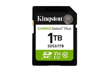 Kingston Canvas Select PLUS SDXC 1TB / UHS-I V90 / U3 / Class 10