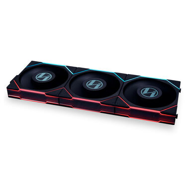 Rozbalené - Lian Li UNI FAN 12TLLCD3B TL LCD Series ARGB 3ks čierna / 120 mm / 27 dB @ 1900 RPM / 4 pin PWM + 3 pin ARGB / rozbalené