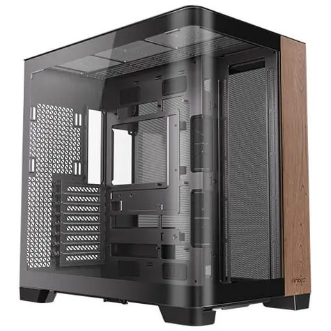 Antec C8 Curve Wood / E-ATX / 2x USB-A 3.0 / 1x USB-C 3.0 / bez zdroja / priehľadná bočnica 