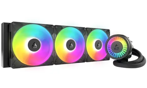 ARCTIC Liquid Freezer III Pro 420 A-RGB čierna / 3x 140mm / 400 - 2500 RPM / 110 CFM / AMD + Intel
