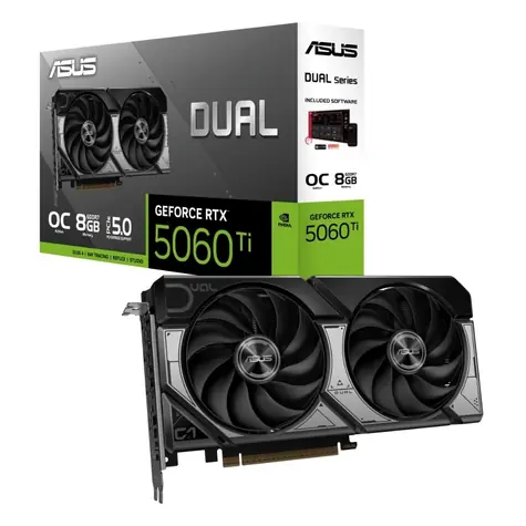 Asus DUAL GeForce RTX 5060 Ti 8GB / 2632MHz / 8GB GDDR7 / 128-bit / 1x HDMI + 3x DP / 550W (8)