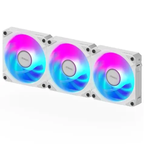 GIGABYTE AORUS EZ CHAIN / 3x 120mm / 29db / 60 CFM / 600 - 2000 RPM / ARGB / Intel + AMD
