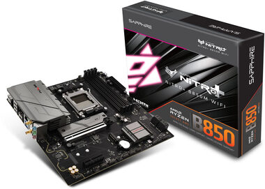 Sapphire NITRO+ B850 WIFI7 / B850 / 4X DDR5 / SATA III / USB / 2.5 GLAN / Wi-Fi / M.2 / AM5 / mATX