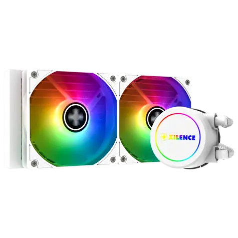 Xilence LiQuRizer LQ240.W.ARGB biela / 2x 120mm / TDP 300W / 30.2 dB @ 1500 RPM / AMD + Intel