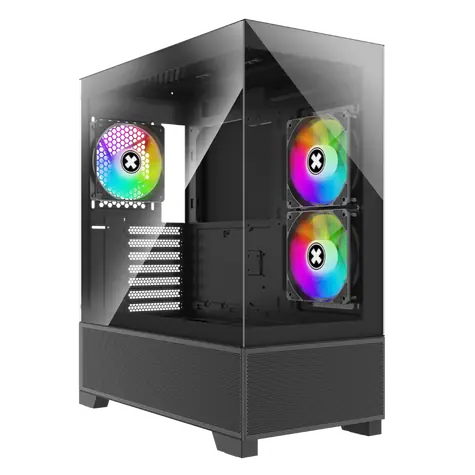 Xilence BEAM XG172 čierna / ATX / 2x USB-A 2.0 / 1x USB-A 3.2 / 3x 120mm ARGB / bez zdroja / priehľadná bočnica 