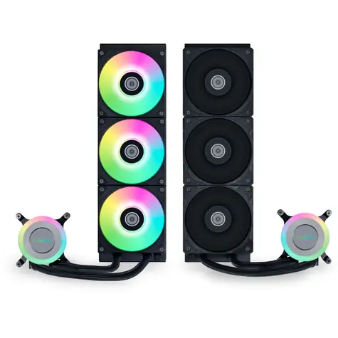 Lian Li GA II Lite čierna / 3x 120 mm / ARGB podsvietenie / 2500 RPM / 34.8 dB / AiO / AMD + Intel