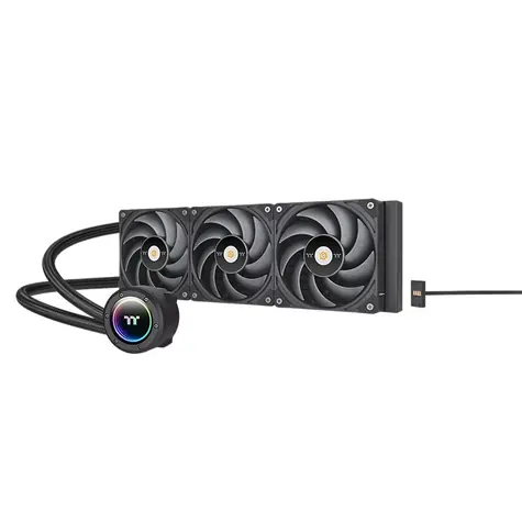 Thermaltake TOUGHLIQUID 360 EX Pre ARGB čierna / AIO vodný chladič CPU / 3x 120mm / 2000 RPM @ 22.6 dB / 70.8 CFM 