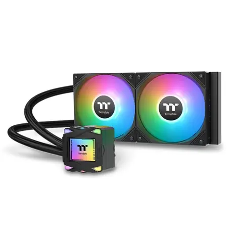 Thermaltake LA240 ARGB čierna / AIO vodný chladič CPU / 2x 120mm / 2500 RPM @ 38.35 dB / 79.3 CFM 