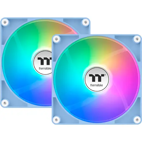 Thermaltake CT120 ARGB Sync PC Cooling Fan svetlo modrá / Hydraulic Bearing / 120mm / 25.8dB @ 2000rpm / 4 pin / 2ks 
