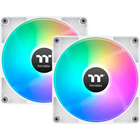 Thermaltake CT120 Reverse ARGB Sync PC Cooling Fan biela / Hydraulic Bearing / 120mm / 31.2dB @ 2000rpm / 4 pin / 2ks 