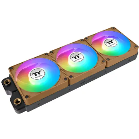 Thermaltake CT140 EX Reverse ARGB Sync PC Cooling Fan hnedá / Hydraulic Bearing / 140mm / 32.8dB @ 1800rpm / 4 pin / 3ks