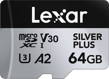 Rozbalené - Lexar Professional SILVER PLUS microSDXC 64GB / čítanie: 205MBps / zápis: 150MBps / UHS-I / rozbalené