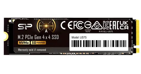 Silicon Power US75 2TB / M.2 NVMe 2280 / PCIe Gen4 / čítanie: 7000MBps / zápis: 6500MBps