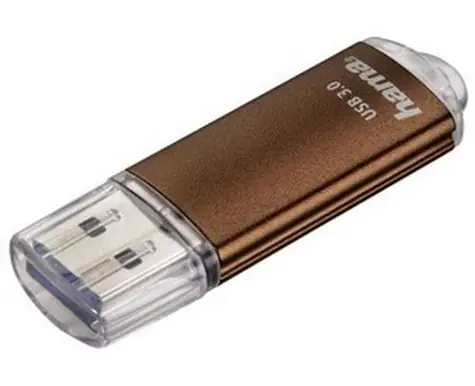 HAMA FlashPen Laeta 64 GB hnedá / USB 3.0 / 70 MB/s