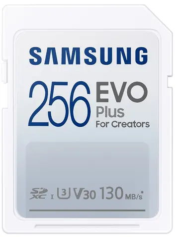 Rozbalené - Samsung EVO PLUS SDXC 256GB / Class 10 / U1 / čítanie až 130MBs / vhodné pre 4K / rozbalené