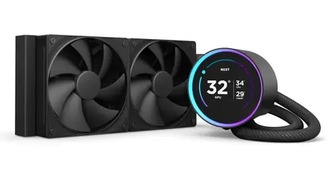 NZXT Kraken Elite 240 čierna / 2x 120mm / Fluid Dynamic Bearing / 30 dB @ 2000 RPM / 73.47 CFM / LCD / AMD + Intel