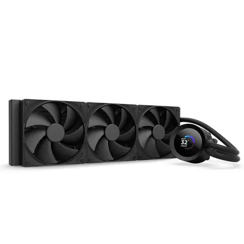 NZXT Kraken PLUS 360 V2 čierna / 3x 120mm / Fluid Dynamic Bearing / 30 dB @ 2000 RPM / 73.47 CFM / LCD / AMD + Intel