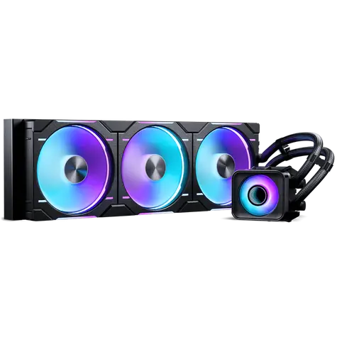 PHANTEKS Glacier One 420D30 X2 DRGB čierna / 3x 140mm / 250-1800 RPM / 71.9 CFM / D-RGB / AMD + Intel