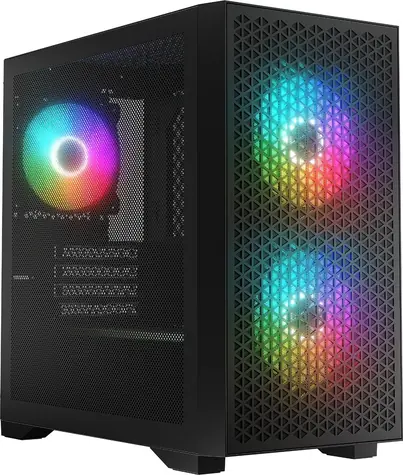 Logic Dart Pro ARGB Mini čierna / micro-ATX / 1 x USB 3.2 / 2 x USB 3.2 gen 1 / RGB / bez zdroja / priehľadná bočnica