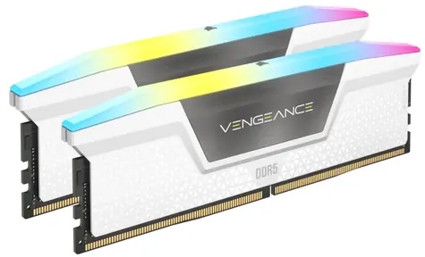Corsair Vengeance RGB 64GB (2x32GB) 5600MHz biela / DDR5 / PC5-44800 / CL40-40-40-77 / 1.25V