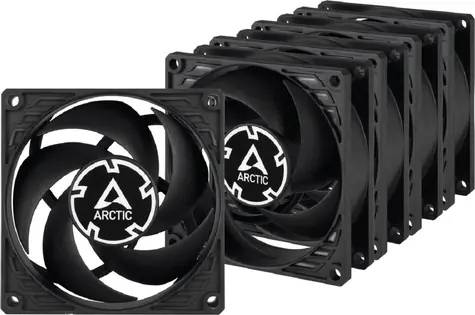 ARCTIC P8 Silent čierna / 80 mm / 1600 RPM / 0.08 Sone / 3-pin