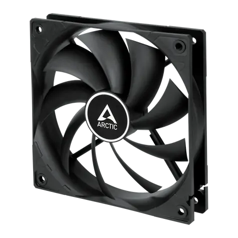 ARCTIC F12 PWM (5ks) čierna / 120mm / PWM / 1350 RPM / 53 CFM / 4-pin