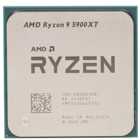 AMD RYZEN 9 5900XT - TRAY @ 3.3GHz / Turbo 4.8GHz / 16C32T / L2 8MB L3 64MB / AM4 / Zen 3 / 105W